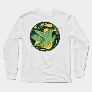 Forrest Green Circle of The Hummingbird Long Sleeve T-Shirt